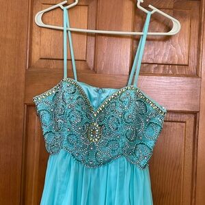 Strapless Dave & Johnny dress